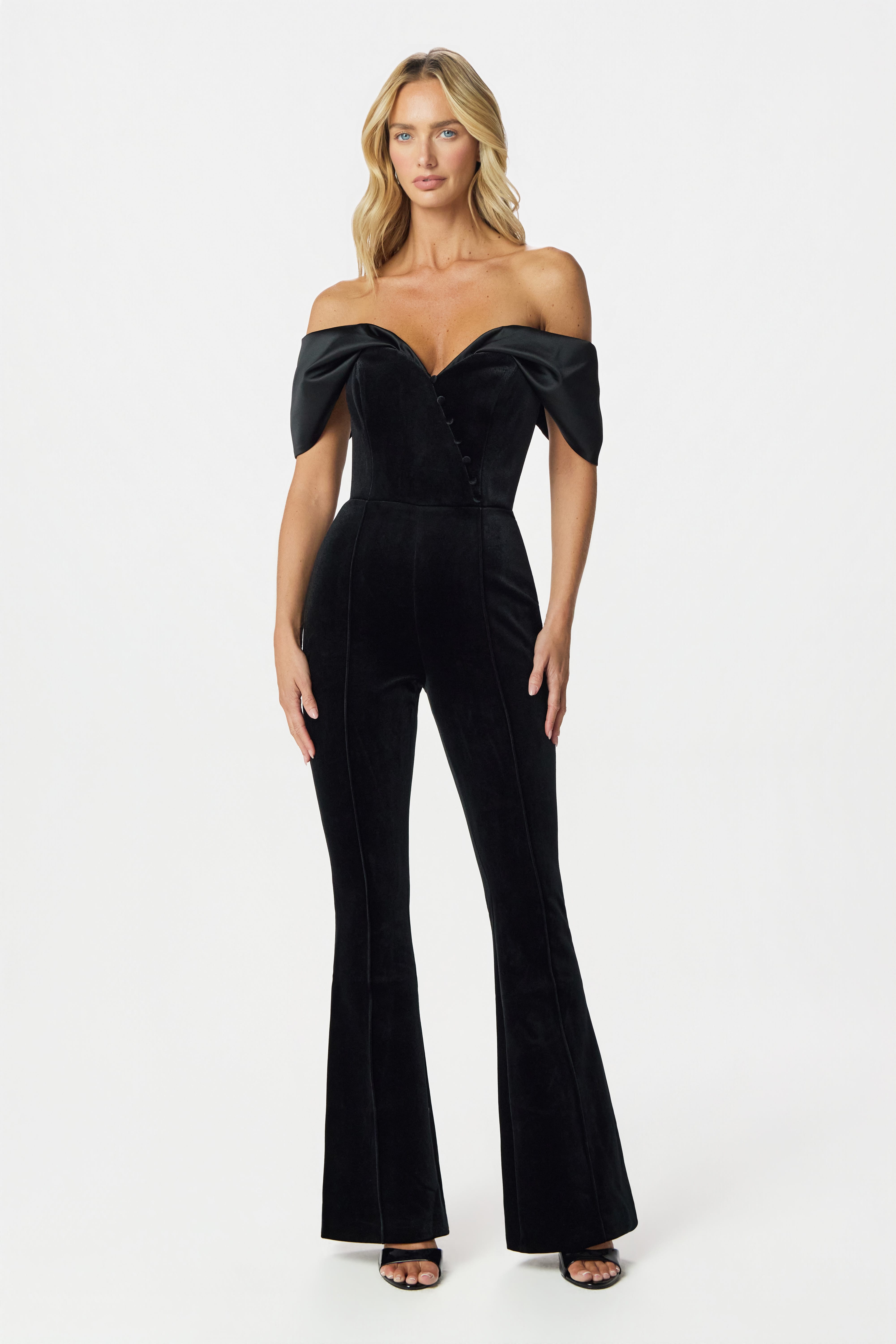 ANTONIA Velvet Jumpsuit in Black