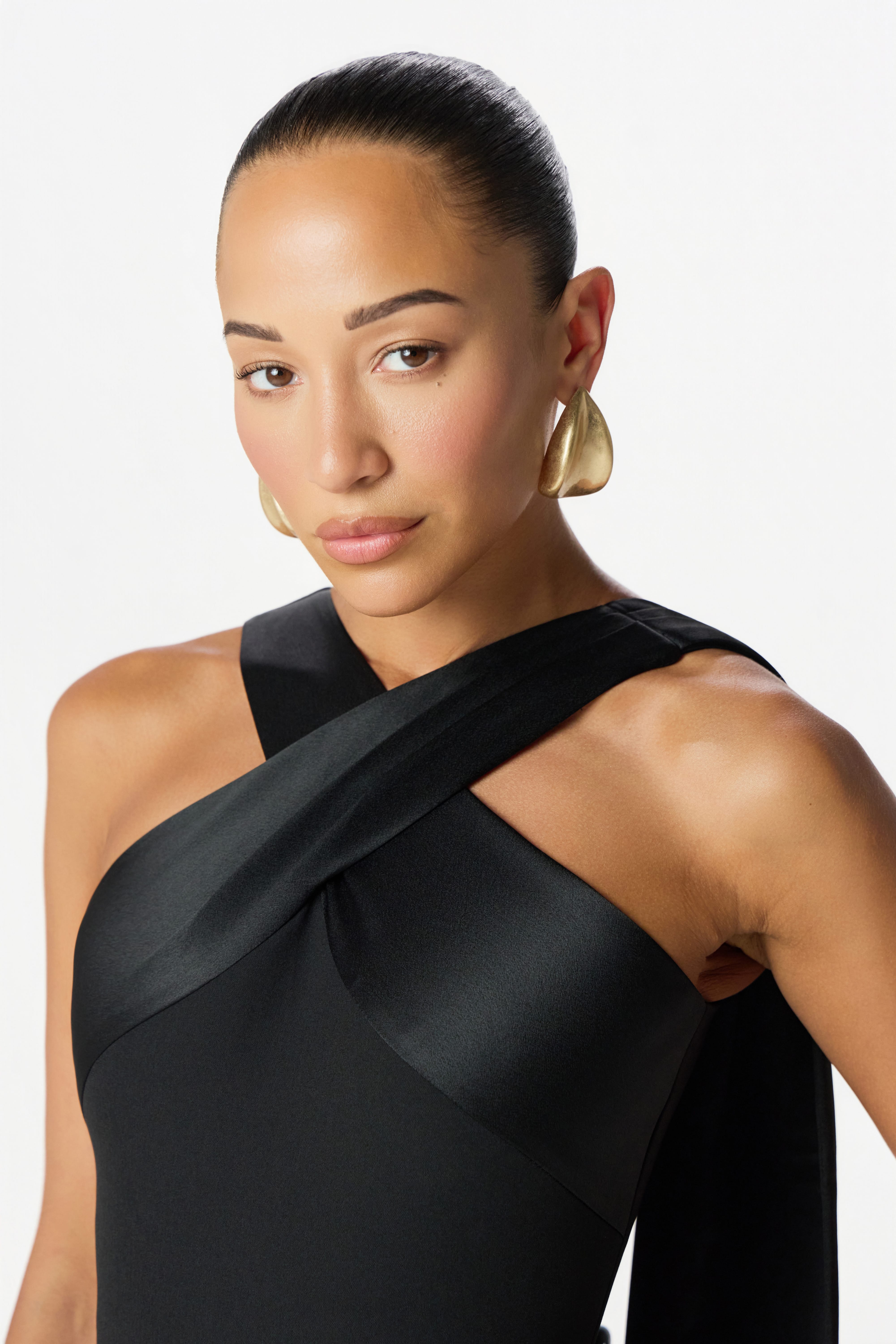 CHANTELLE Halter Neck Jumpsuit in Black