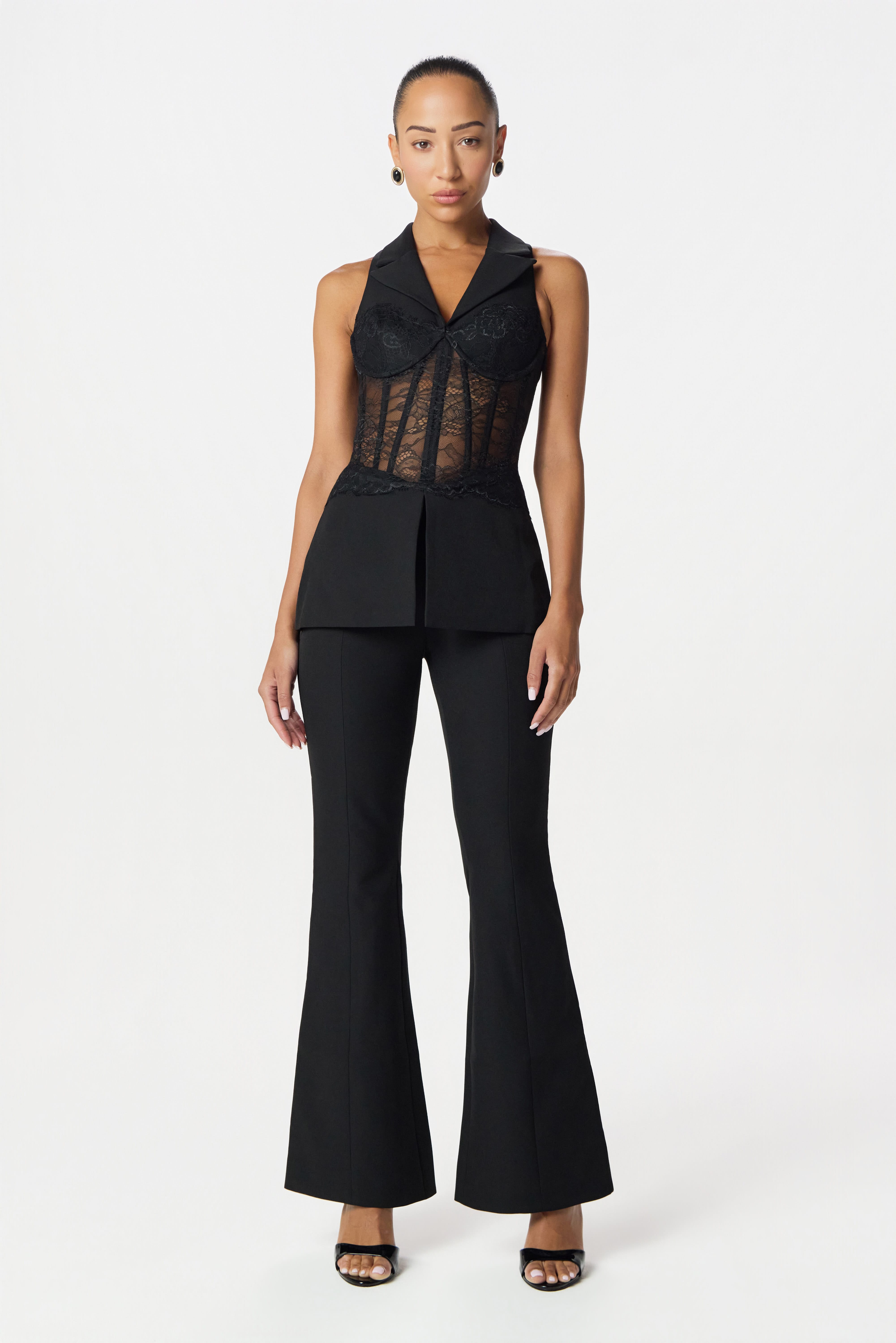 RENEE Lace Jumpsuit in Black