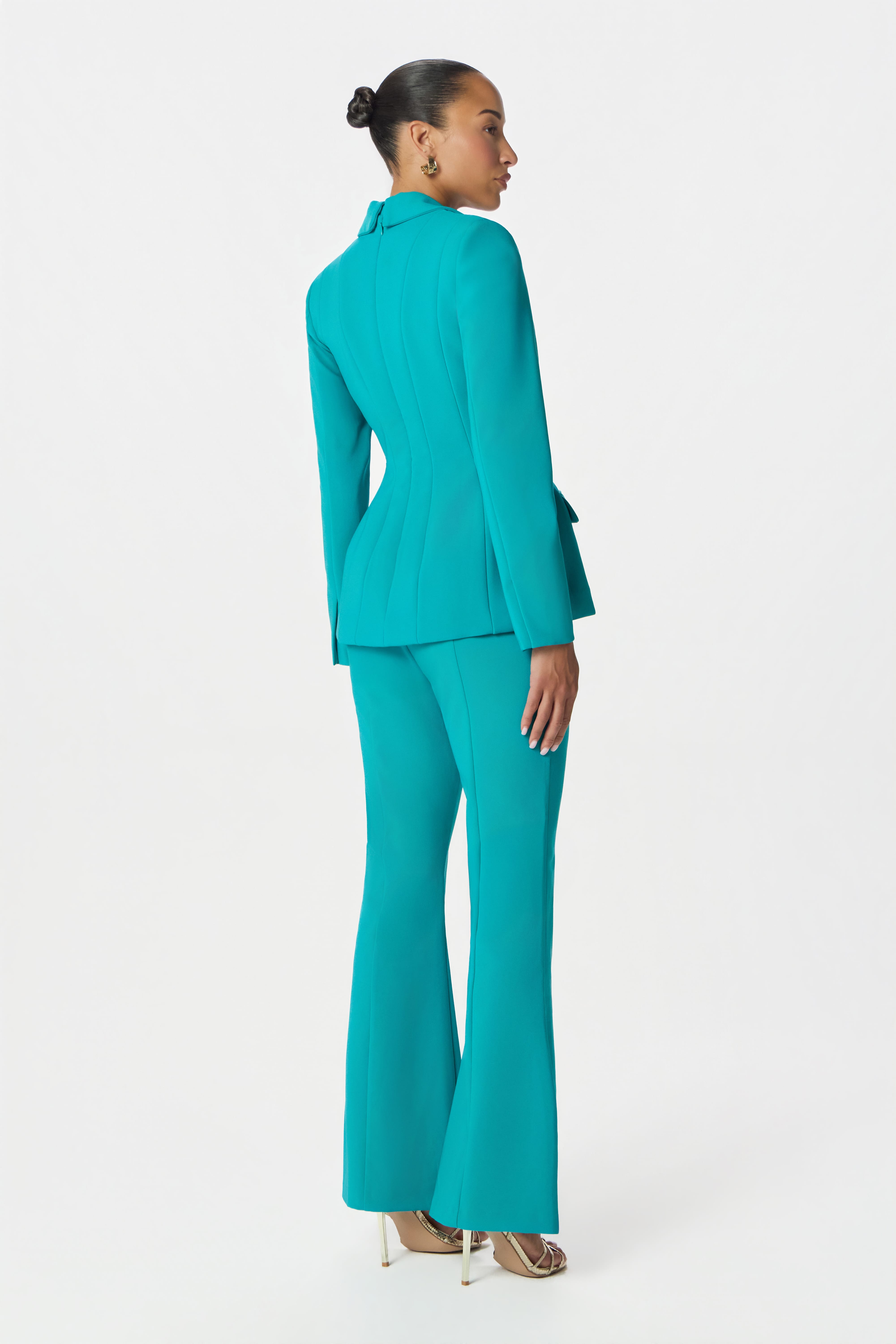 ALEXA Flared Trousers in Blue