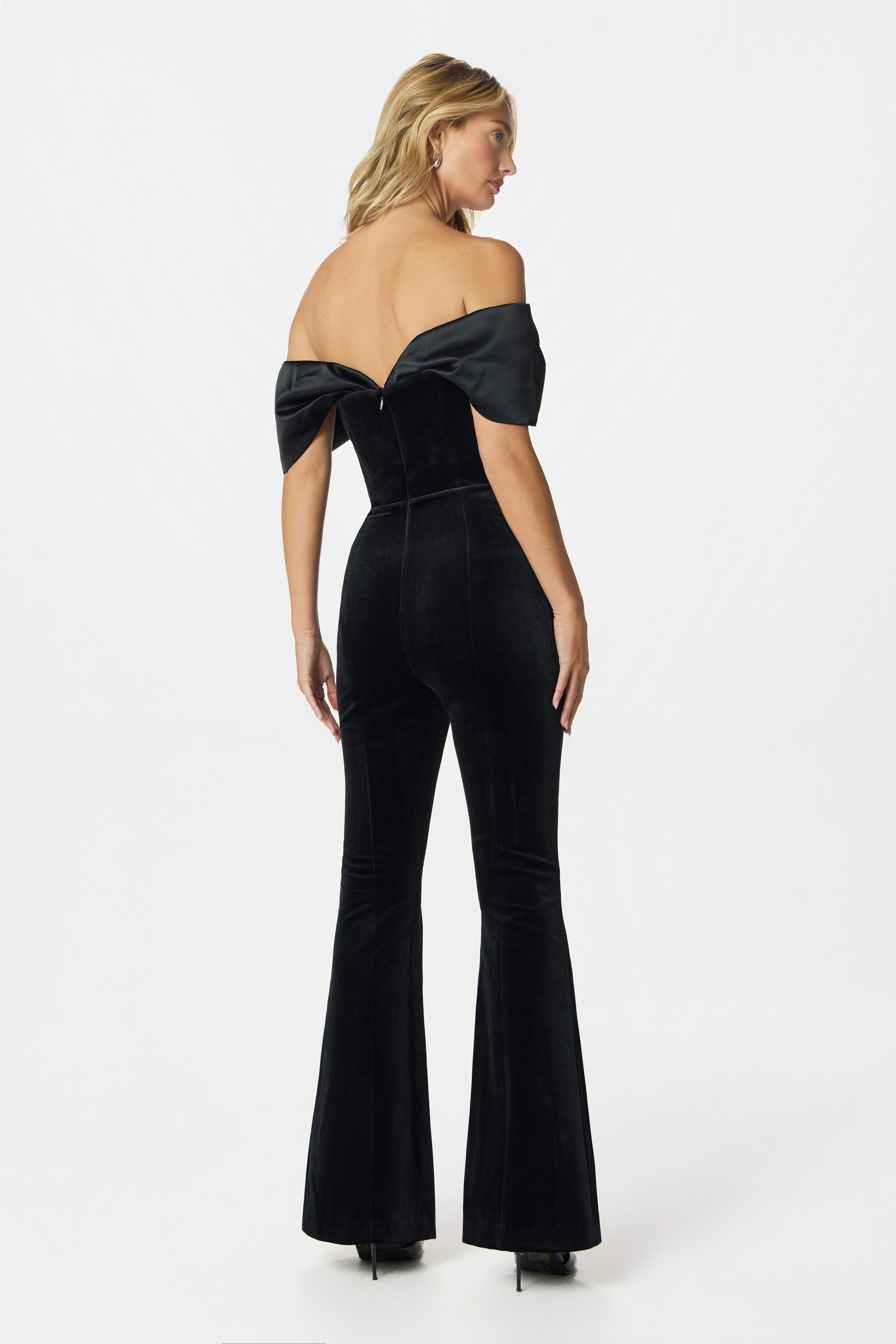 ANTONIA Velvet Jumpsuit in Black