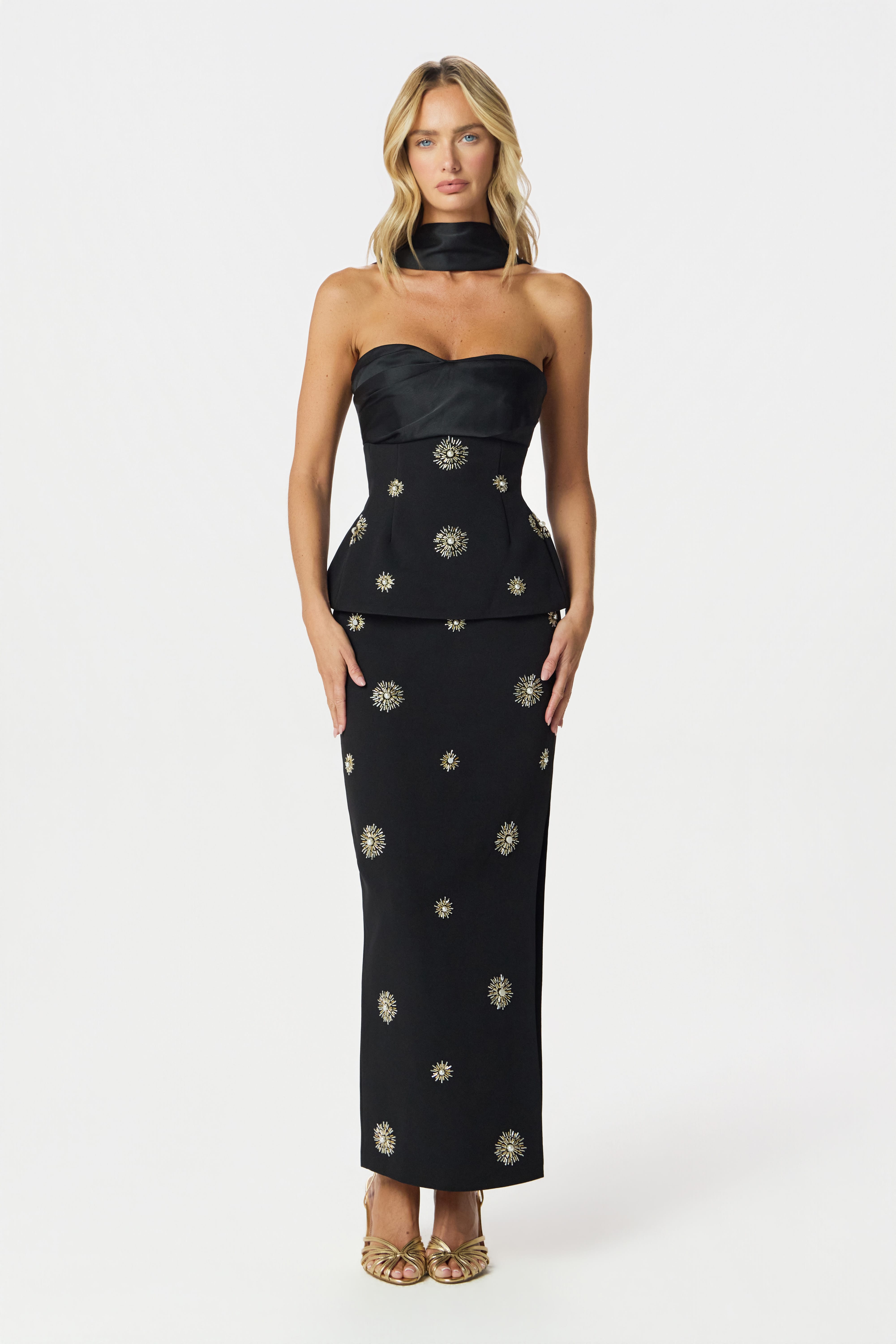 IVY Embellished Top in Black