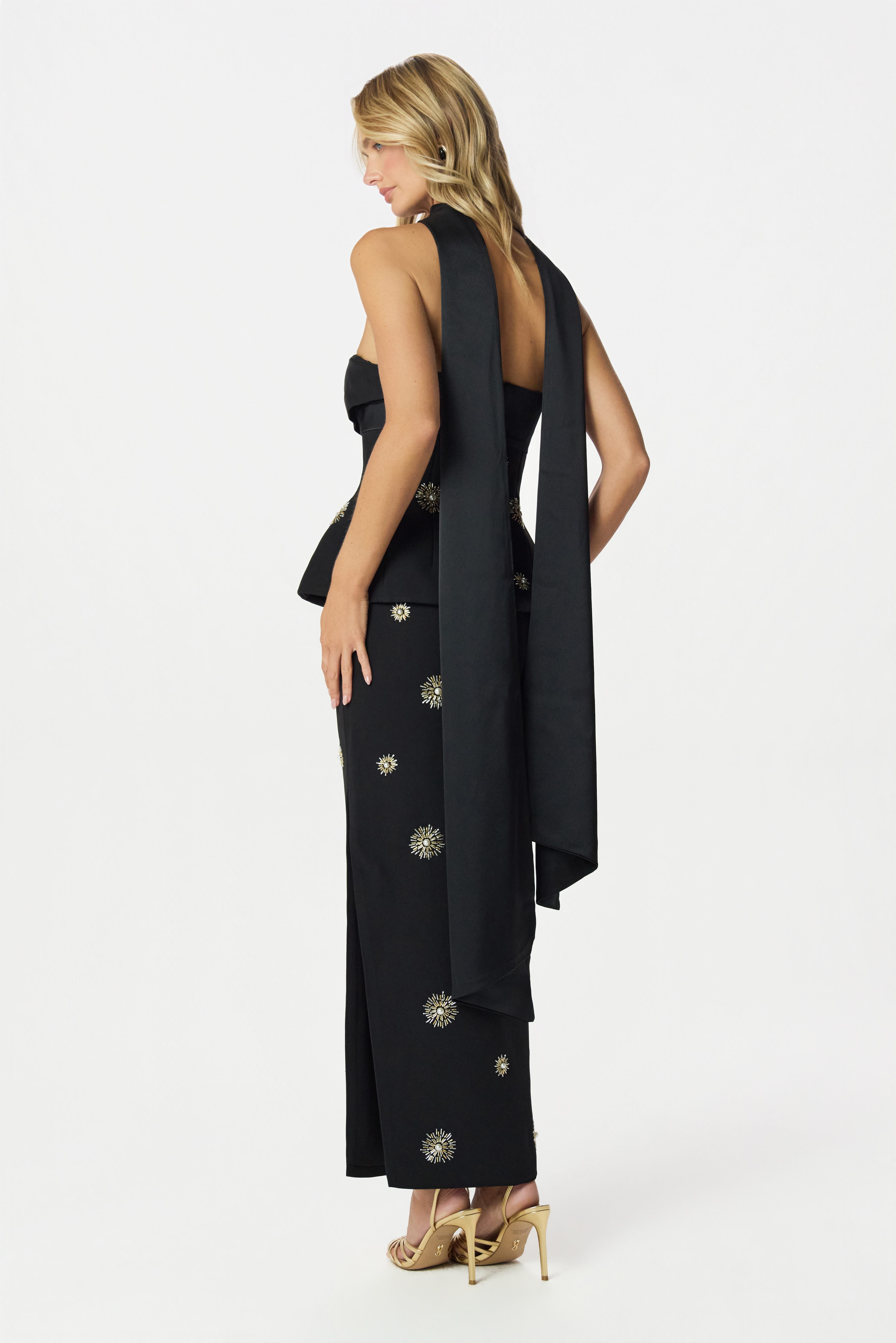 IVY Embellished Top in Black