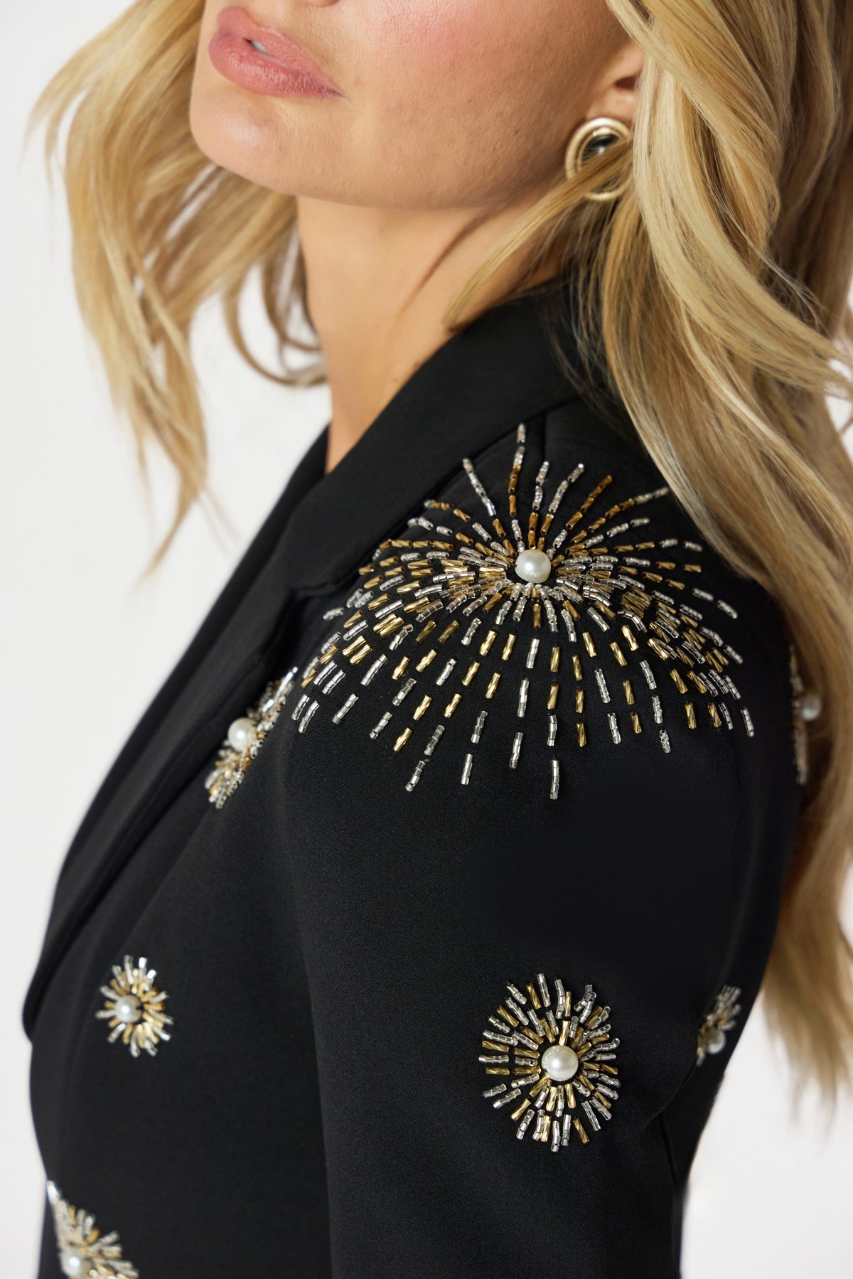 LOVISA Embellished Blazer in Black