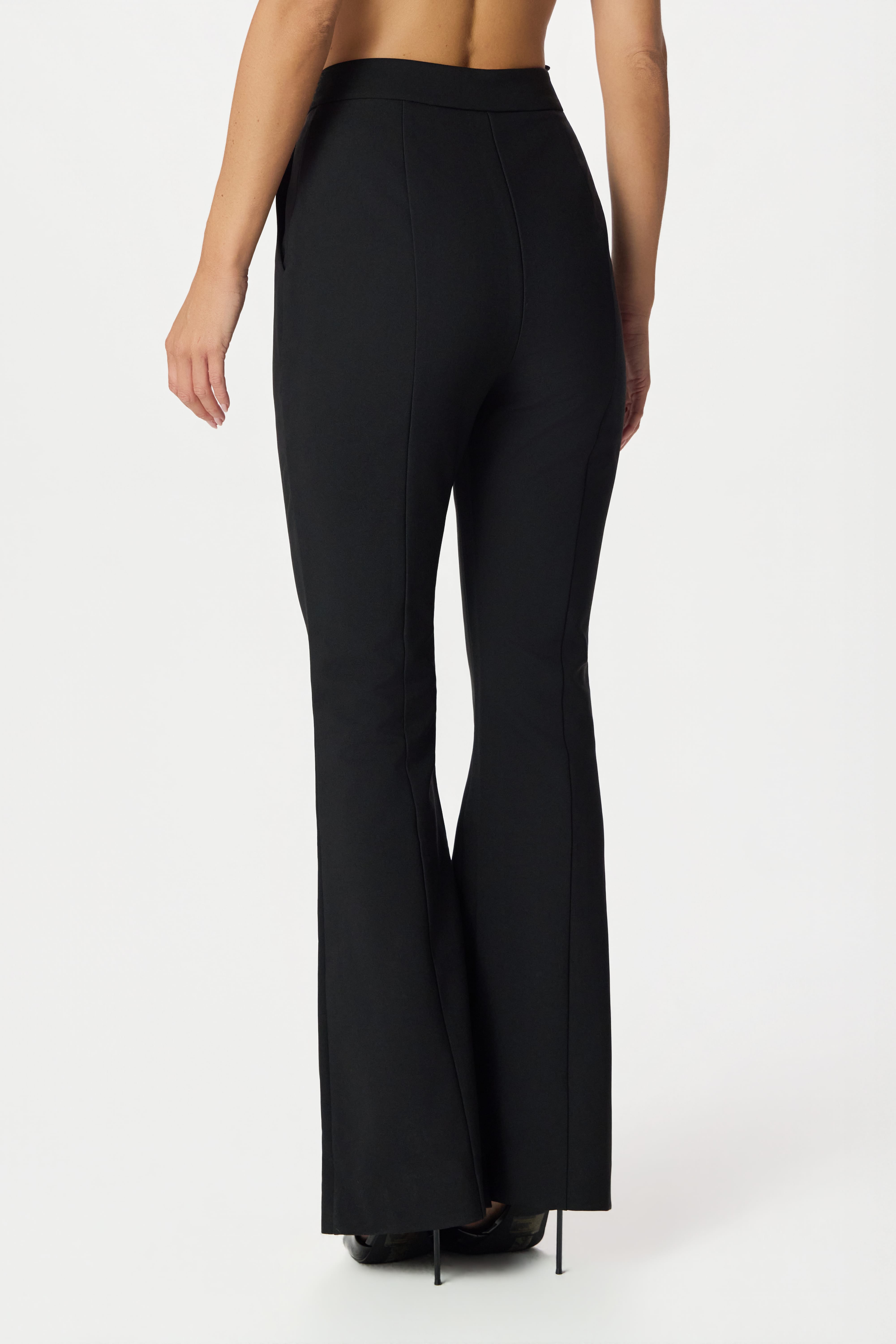 MAXINE Flared Trousers in Black
