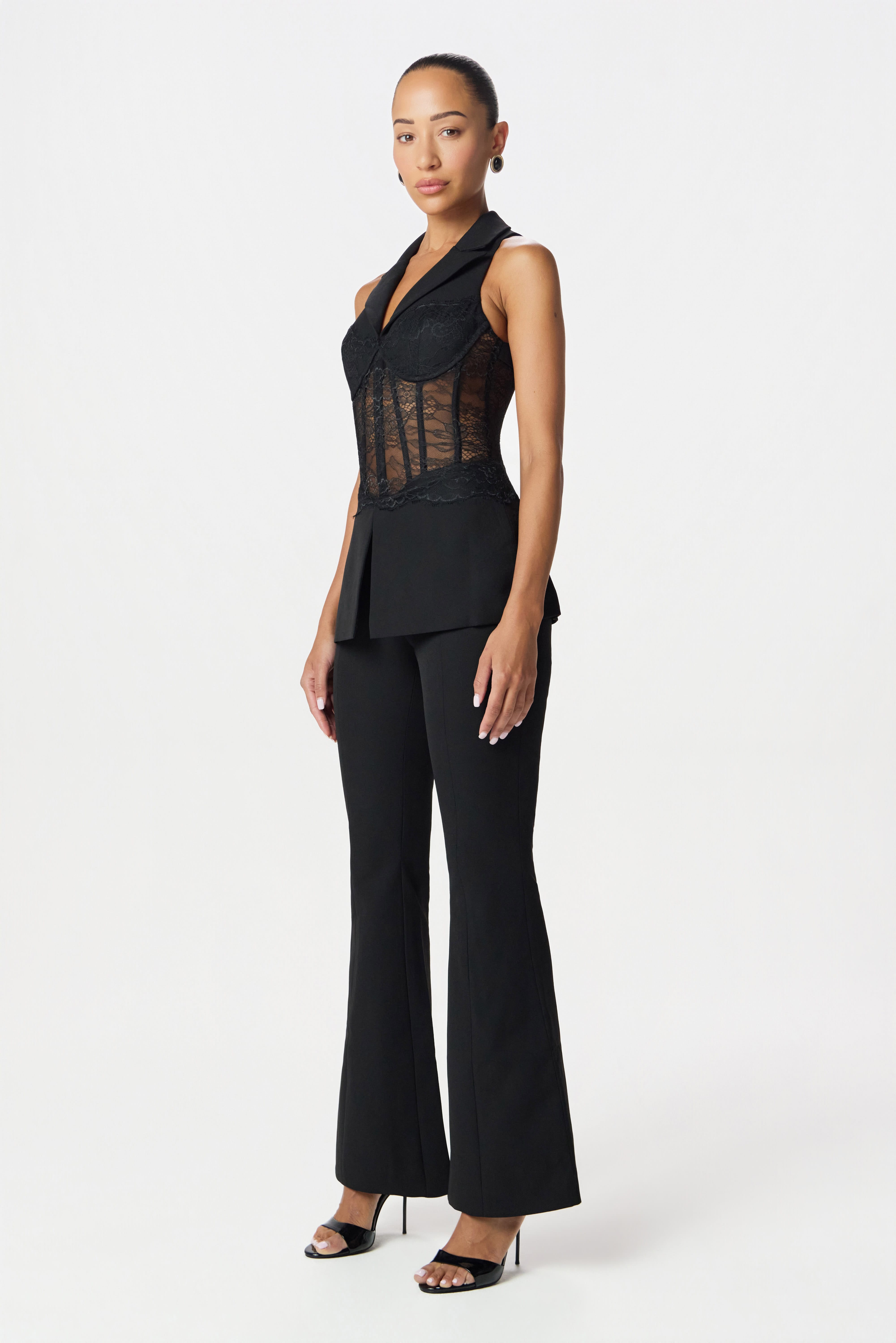RENEE Lace Jumpsuit in Black