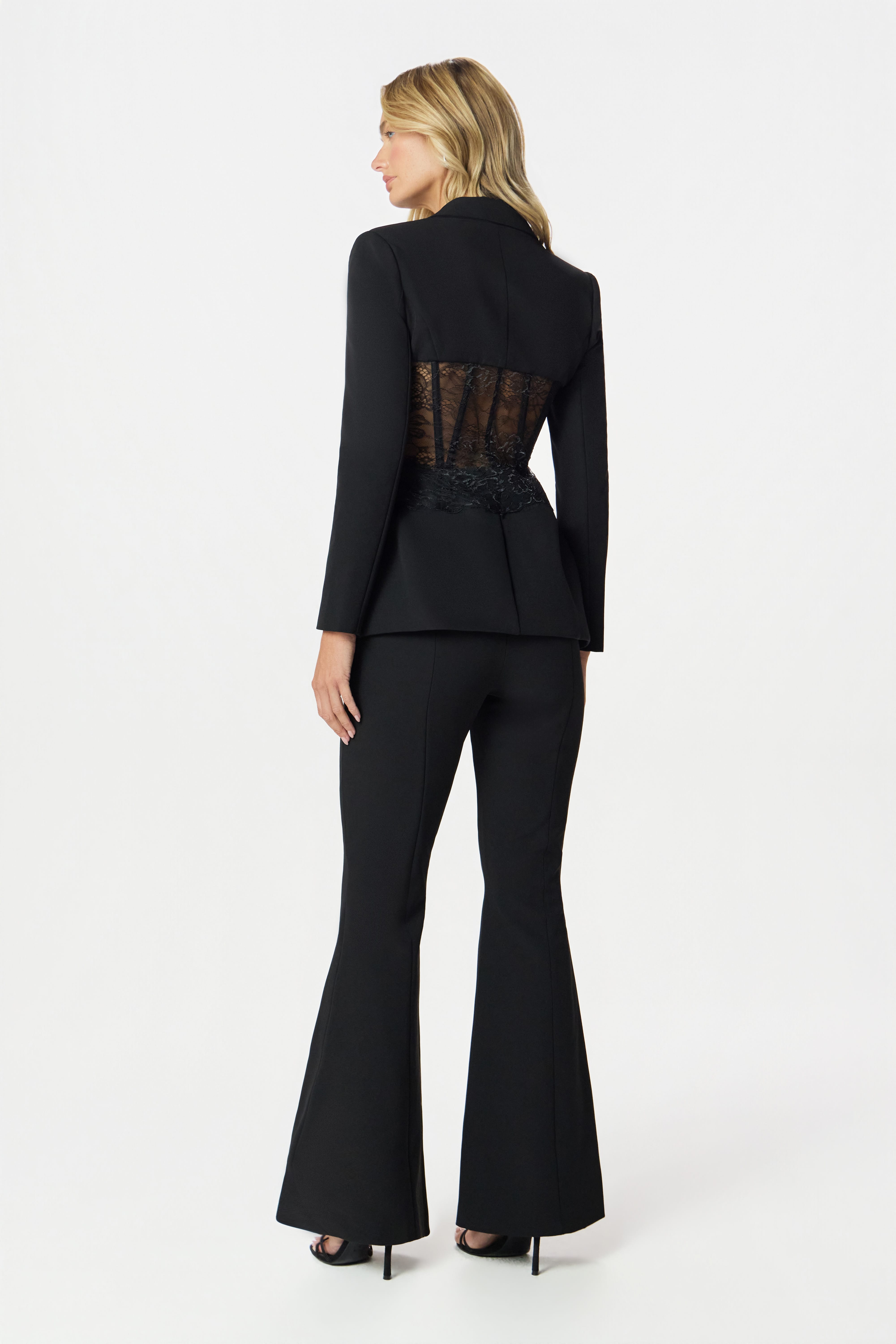 VIVIENNE Lace Blazer in Black